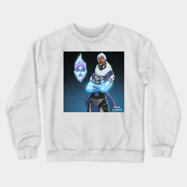 Muntu Warriors - Frozen Collection Crewneck Sweatshirt by Beckley Art